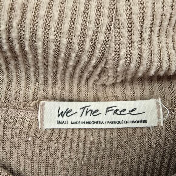 We The Free Women's Brushed Ribbed Knit Cowl Neck Oversized Split Back Sweater - Picture 5 of 10